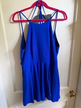 Bright Blue Strappy Romper